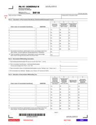 Form PA-41 Schedule N Source Income and Nonresident Tax Withheld - Pennsylvania, Page 2