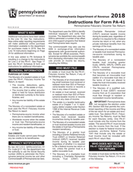 Form PA-41 Pa Fiduciary Income Tax Return - Pennsylvania, Page 3