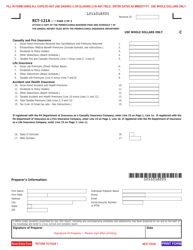 Form RCT-121A Gross Premiums Tax - Domestic Casualty, Fire or Life Insurance Companies - Pennsylvania, Page 2