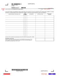 Document preview: Form PA-20S (PA-65 J) Schedule J Income From Estates or Trusts - Pennsylvania