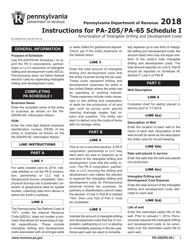 Form PA-20S (PA-65 I) Schedule I Amortization of Intangible Drilling and Development Cost - Pennsylvania, Page 3