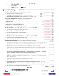 Form PA-20S (PA-65) Corporation/Partnership Information Return - Pennsylvania, Page 2