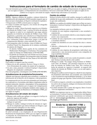 Formulario 150-211-156-5 Formulario De Cambio De Estado De La Sociedad - Oregon (Spanish), Page 2