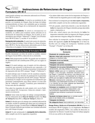 Formulario 150-101-402-5 (OR-W-4) Certificado De Asignacion De Retencion De Empleados - Oregon (Spanish), Page 6