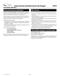 Formulario 150-101-402-5 (OR-W-4) Certificado De Asignacion De Retencion De Empleados - Oregon (Spanish), Page 8