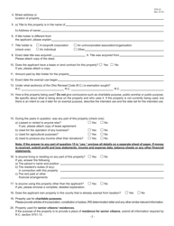 Form DTE23 Application for Real Property Tax Exemption and Remission - Ohio, Page 2