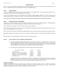 Form 303 Recycling Equipment Tax Credit - New Jersey, Page 2