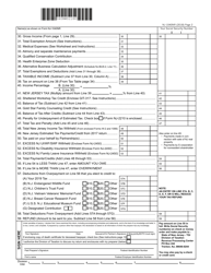 Form NJ-1040NR Income Tax Nonresident Return - New Jersey, Page 2