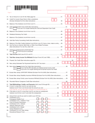 Form NJ-1040 Resident Income Tax Return - New Jersey, Page 3