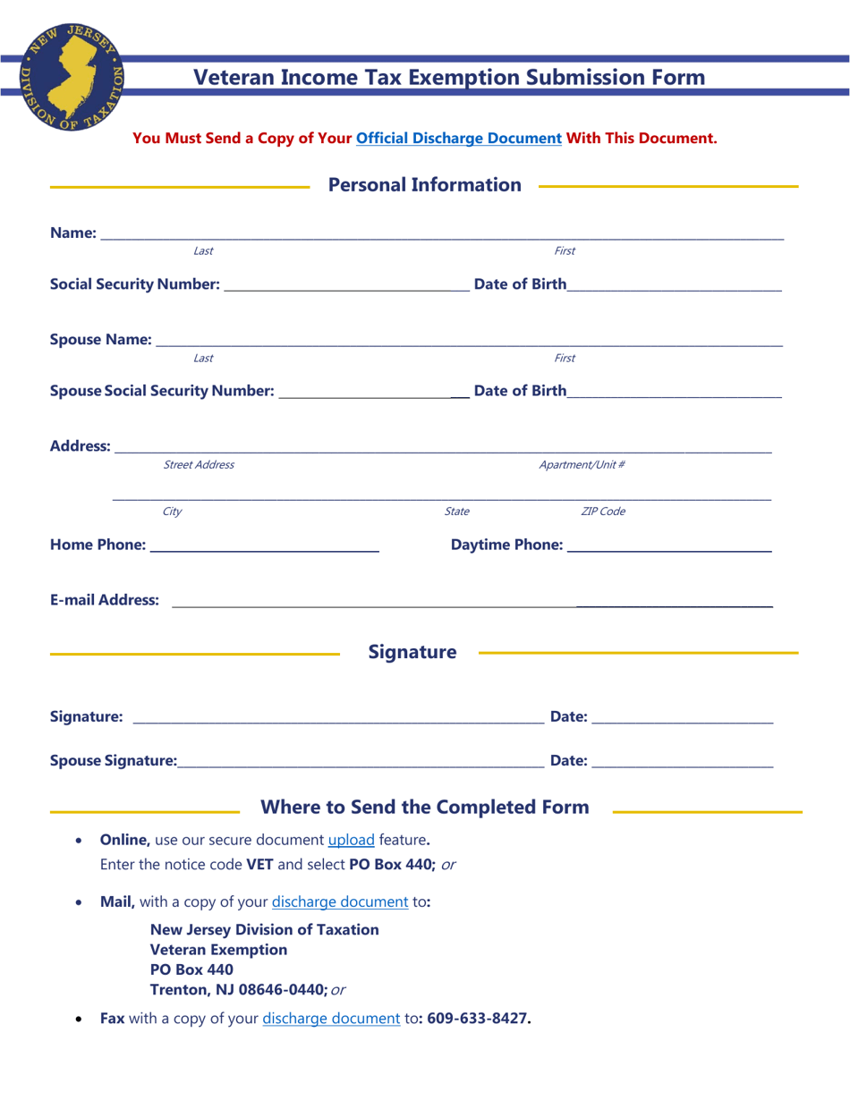 new-jersey-veteran-income-tax-exemption-submission-form-download
