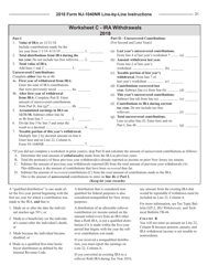 Instructions for Form NJ-1040NR New Jersey Income Tax Nonresident Return - New Jersey, Page 21