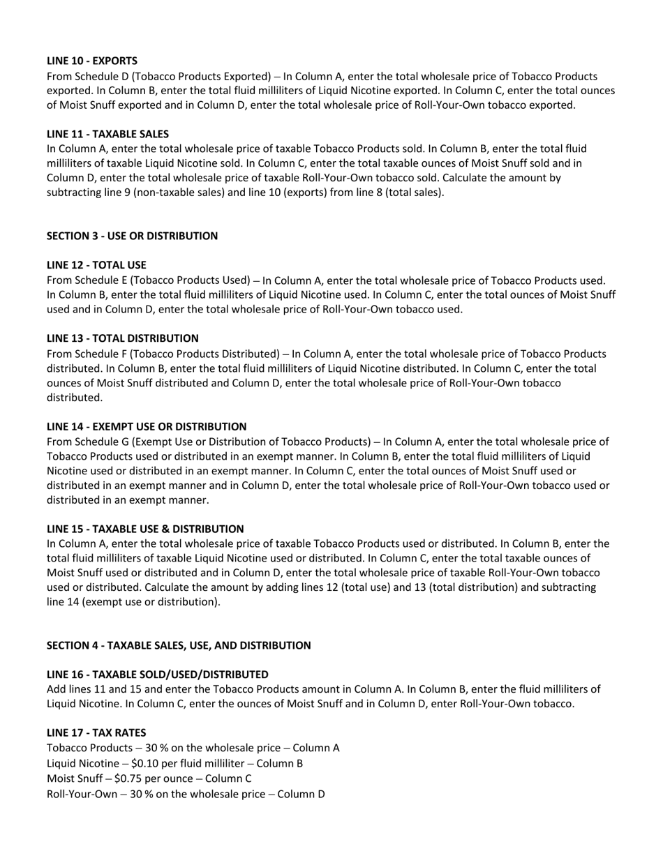 Form TPT-10 Tobacco Products Tax Return - New Jersey, Page 3