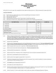 Form 80-110-18-8-1-000 Ez Individual Income Tax Return - Mississippi, Page 2