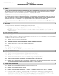Form 80-360 Catastrophe Savings Tax Schedule - Mississippi, Page 2