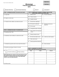 Form 81-132 &quot;Resident/Non-resident Beneficiary&quot; - Mississippi, 2018
