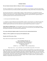 Minnesota Limited Liability Company Statement of Dissolution - Minnesota, Page 2