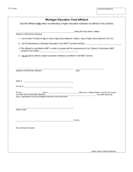 Form 2773 Notice to Terminate a Met Educational Benefits Contract - Michigan, Page 2