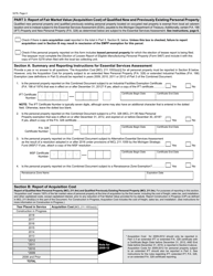 Form 5278 Eligible Manufacturing Personal Property Tax Exemption Claim, Personal Property Statement, and Report of Fair Market Value of Qualified New and Previously Existing Personal Property - Michigan, Page 4