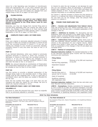 Form COM/RAD019 (Maryland Form 502X) Amended Tax Return - Maryland, Page 6