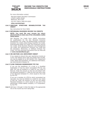 Form COM/RAD-012 (Maryland Form 502CR) Income Tax Credits for Individuals - Maryland, Page 9