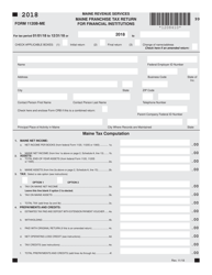 Form 1120B-ME Maine Franchise Tax Return for Financial Institutions - Maine, Page 7