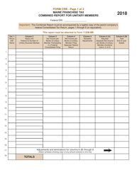 Form 1120B-ME Maine Franchise Tax Return for Financial Institutions - Maine, Page 9
