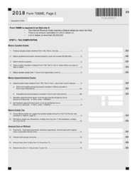 Form 706ME Maine Estate Tax Return - Maine, Page 2