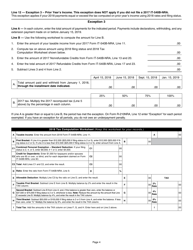 Instructions for Form R-210NRA Underpayment of Individual Income Tax Penalty - Louisiana, Page 4