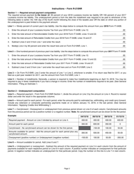 Instructions for Form R-210NR Underpayment of Individual Income - Louisiana, Page 2