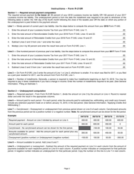 Instructions for Form R-210R Underpayment of Individual Income Tax Penalty - Louisiana, Page 2