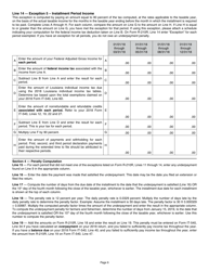 Instructions for Form R-210R Underpayment of Individual Income Tax Penalty - Louisiana, Page 6