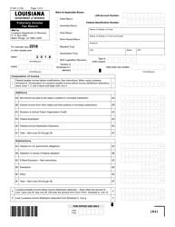 Document preview: Form IT-541 Fiduciary Income Tax Return - Louisiana