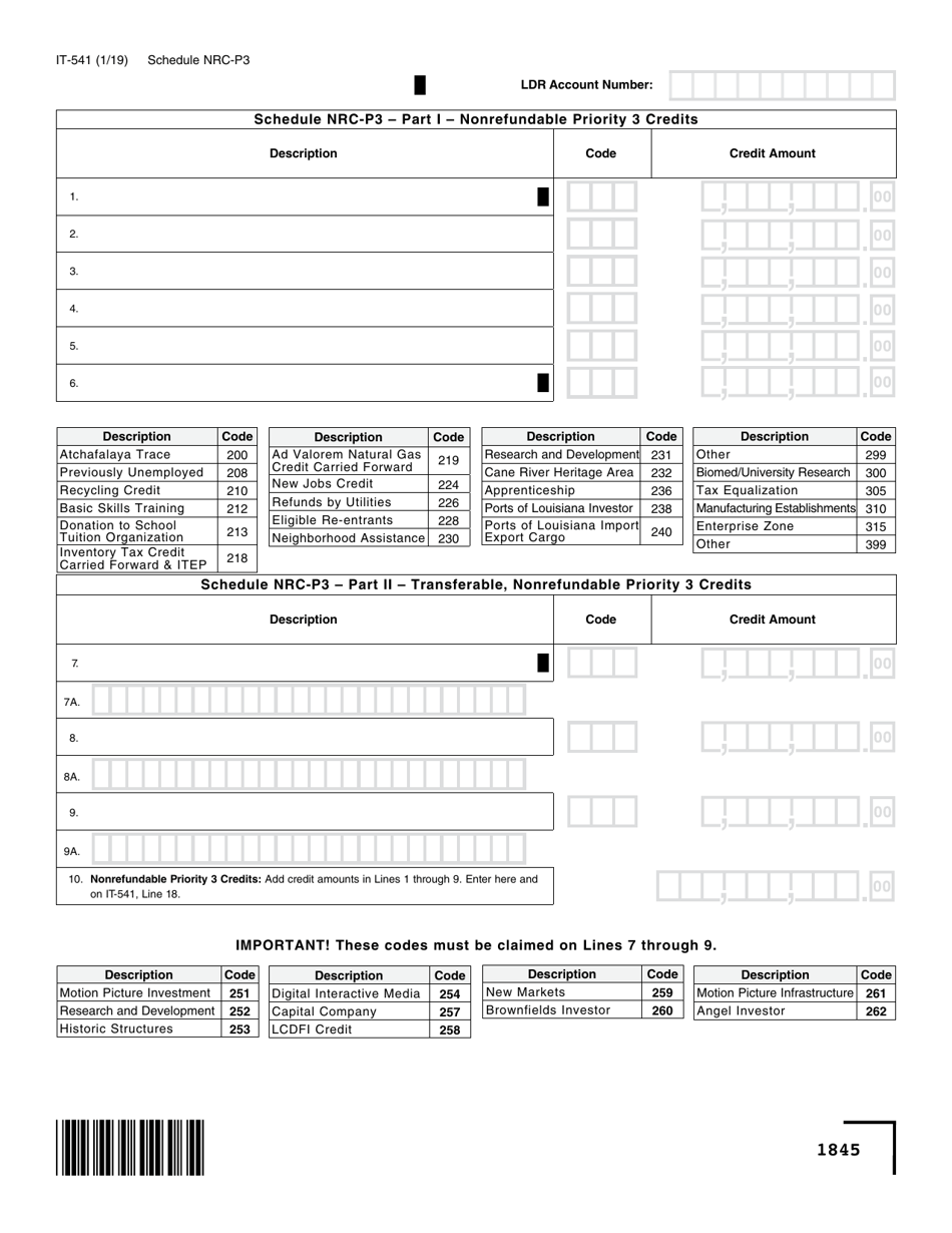 Form IT-541 Fiduciary Income Tax Return - Louisiana, Page 5