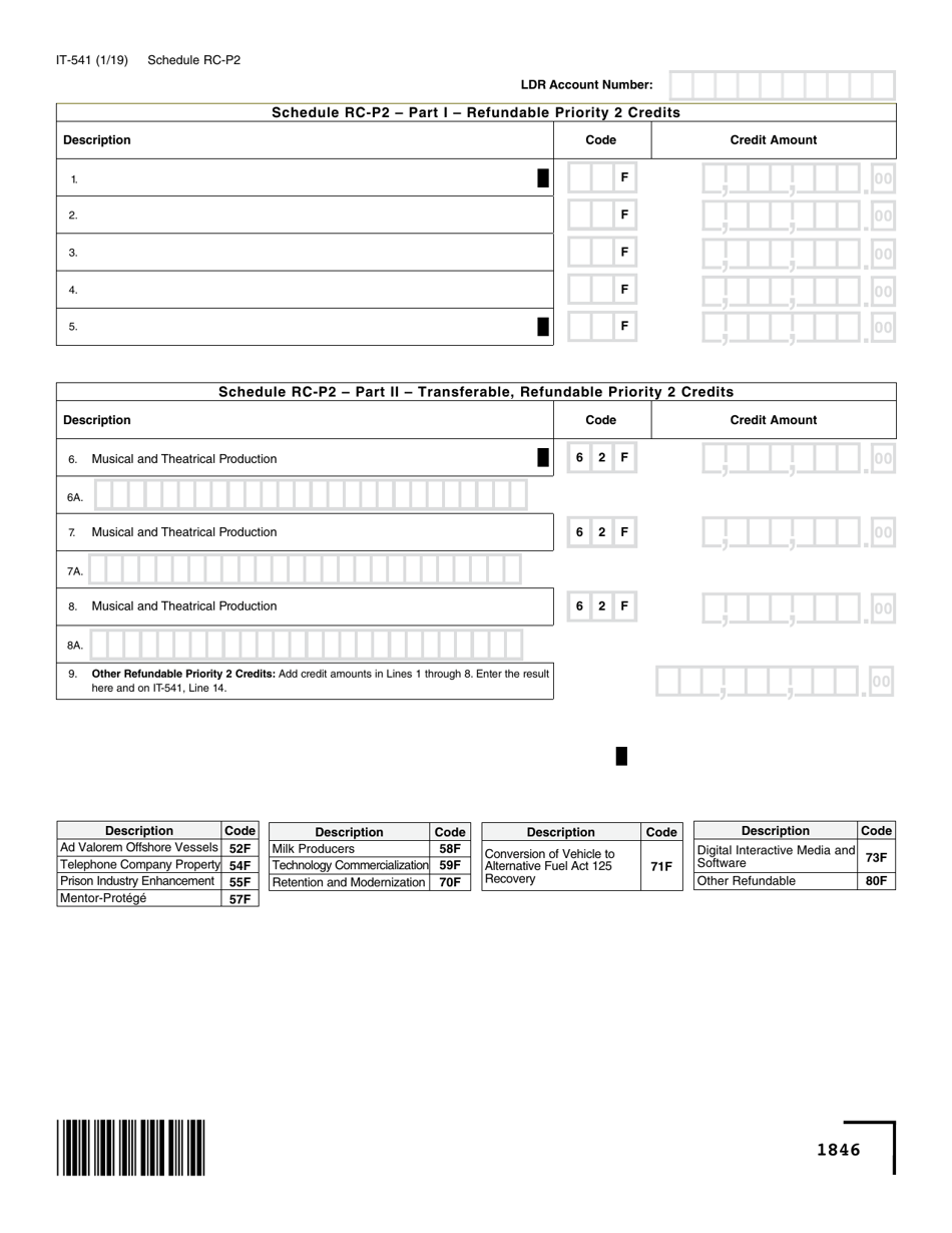 Form IT-541 Fiduciary Income Tax Return - Louisiana, Page 6