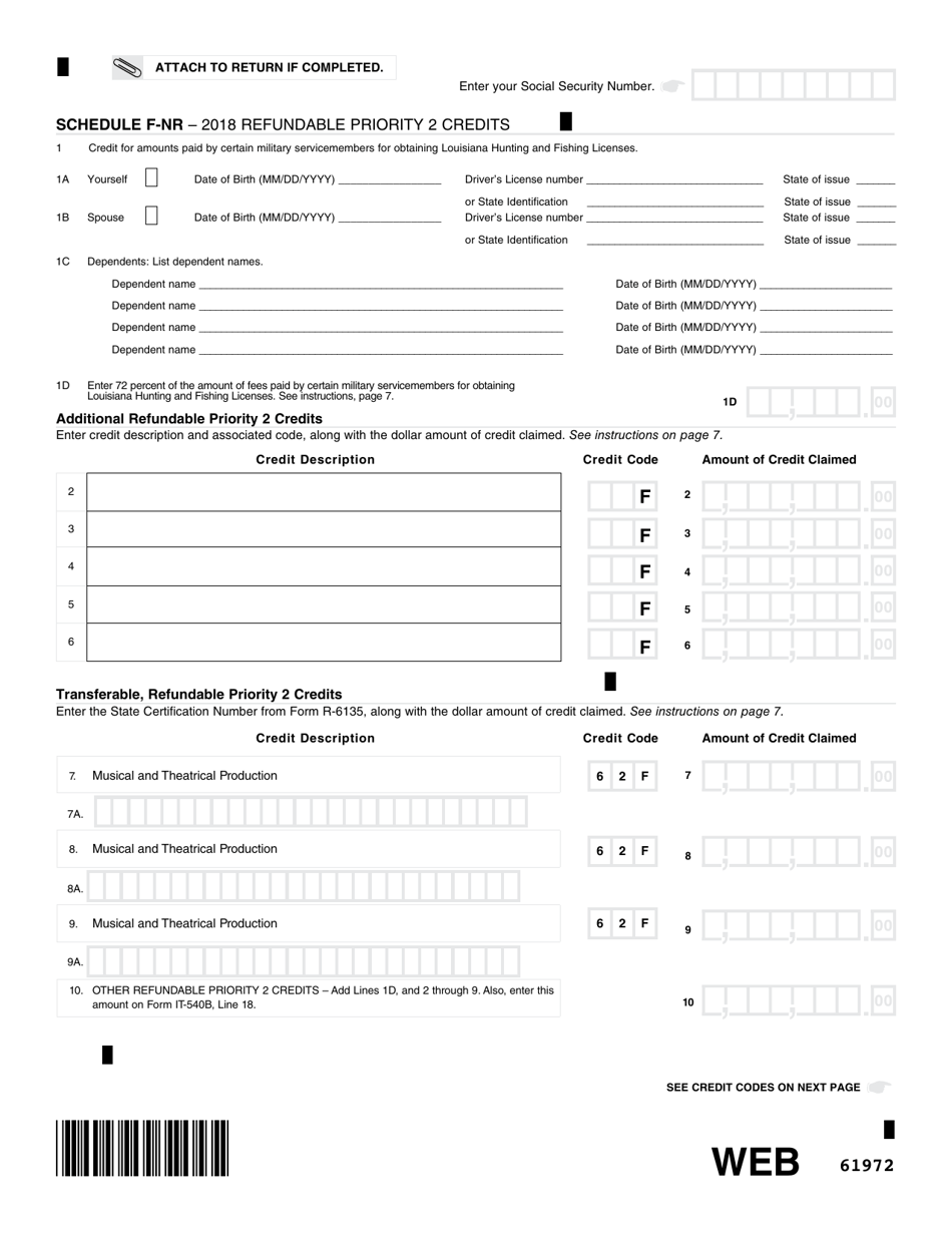 Form IT-540B Louisiana Nonresident and Part-Year Resident Income Tax Return - Louisiana, Page 10