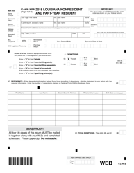 Form IT-540B Louisiana Nonresident and Part-Year Resident Income Tax Return - Louisiana, Page 2