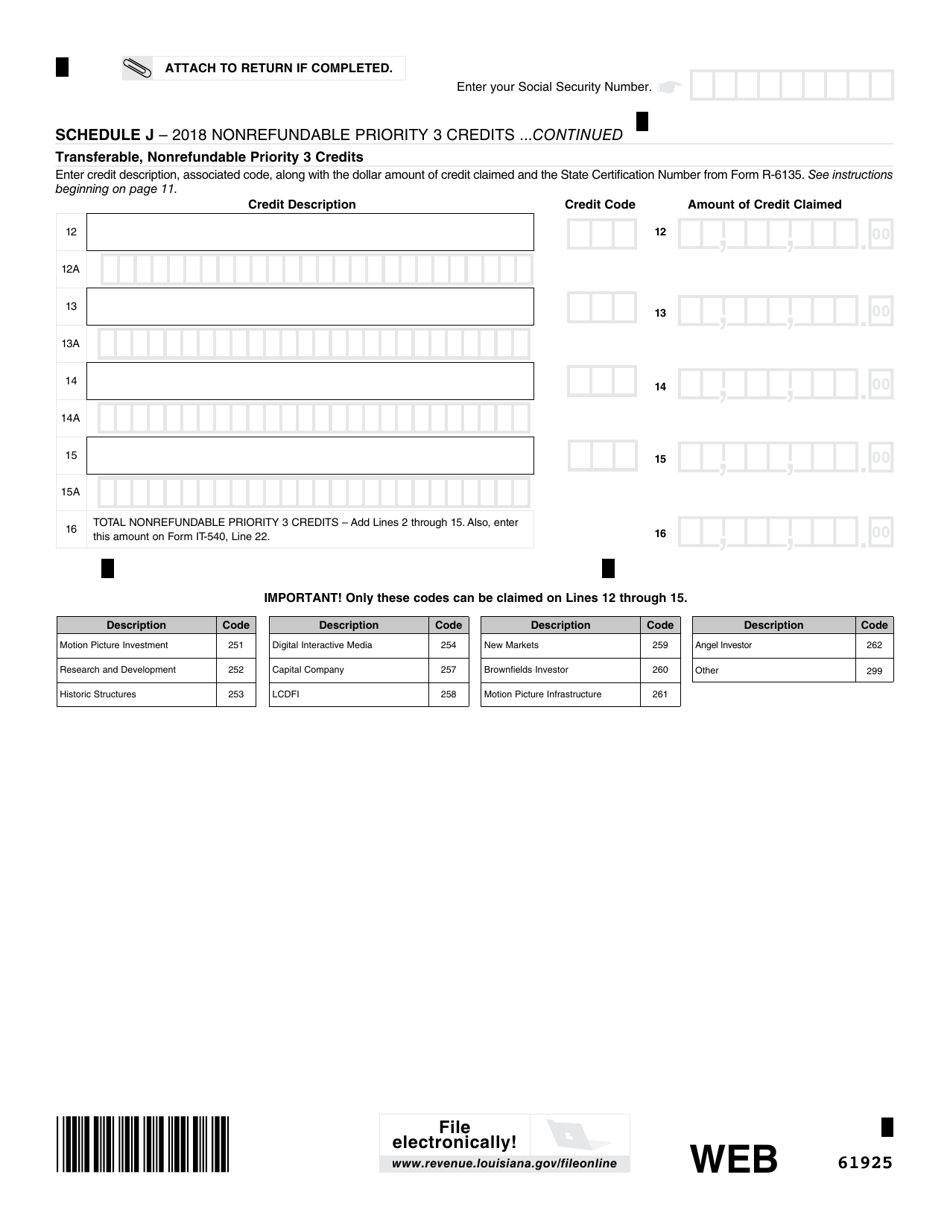 Form IT-540 Louisiana Resident Income Tax Return - Louisiana, Page 13