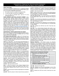 Instructions for Form IT-540B-NRA Louisiana Nonresident Professional Athlete Individual Income Tax Return - Louisiana, Page 2