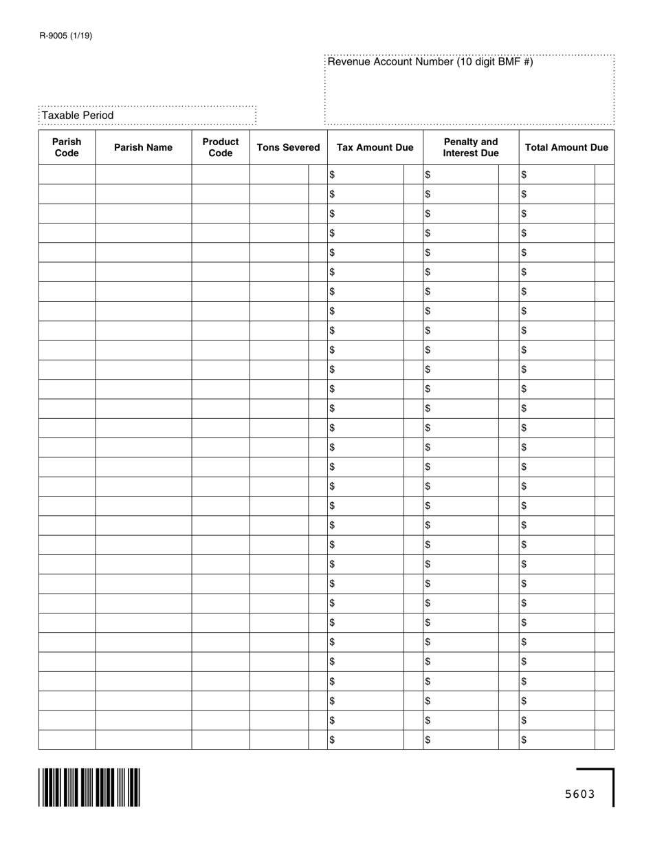 Form R-9005 Timber-Parish Summary Return (T-1s) - Louisiana, Page 2