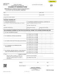 Document preview: Form ITPS-COA Change of Address Form - Hawaii
