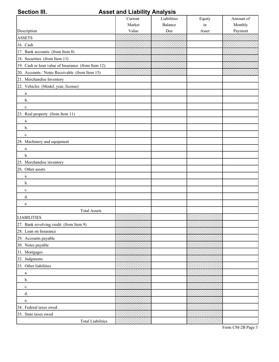 Form CM-2B - Fill Out, Sign Online and Download Fillable PDF, Hawaii ...