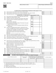 Form F-1 Franchise Tax Return - Banks, Other Financial Corporations, Andsmall Business Investment Companies - Hawaii, Page 3