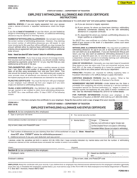 Form HW-4 Employee&#039;s Withholding Allowance and Status Certificate - Hawaii