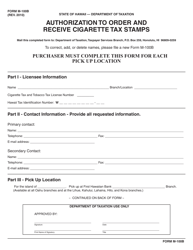 Document preview: Form M-100B Authorization to Order and Receive Cigarette Tax Stamps - Hawaii