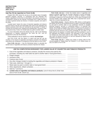 Instructions for Form M-110 Cigarette and Tobacco Products Tax Return - Hawaii, Page 2