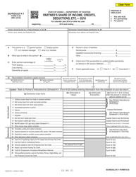 Document preview: Form N-20 Schedule K-1 Partner's Share of Income, Credits, Deductions, Etc. - Hawaii