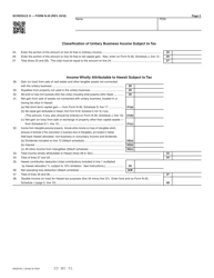 Form N-30 Schedule O Allocation and Apportionment of Income - Hawaii, Page 2