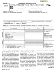 Form N-35 Schedule K-1 Shareholder&#039;s Share of Income, Credits, Deductions, Etc . - Hawaii