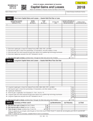 Document preview: Form N-40 Schedule D Capital Gains and Losses - Hawaii