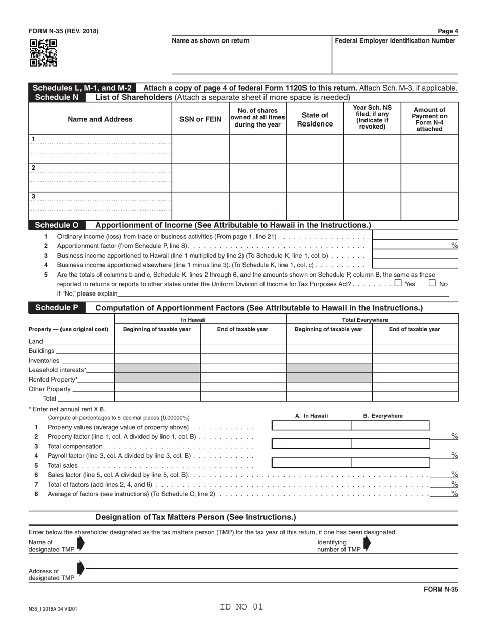 Form N-35 - 2018 - Fill Out, Sign Online and Download Fillable PDF ...